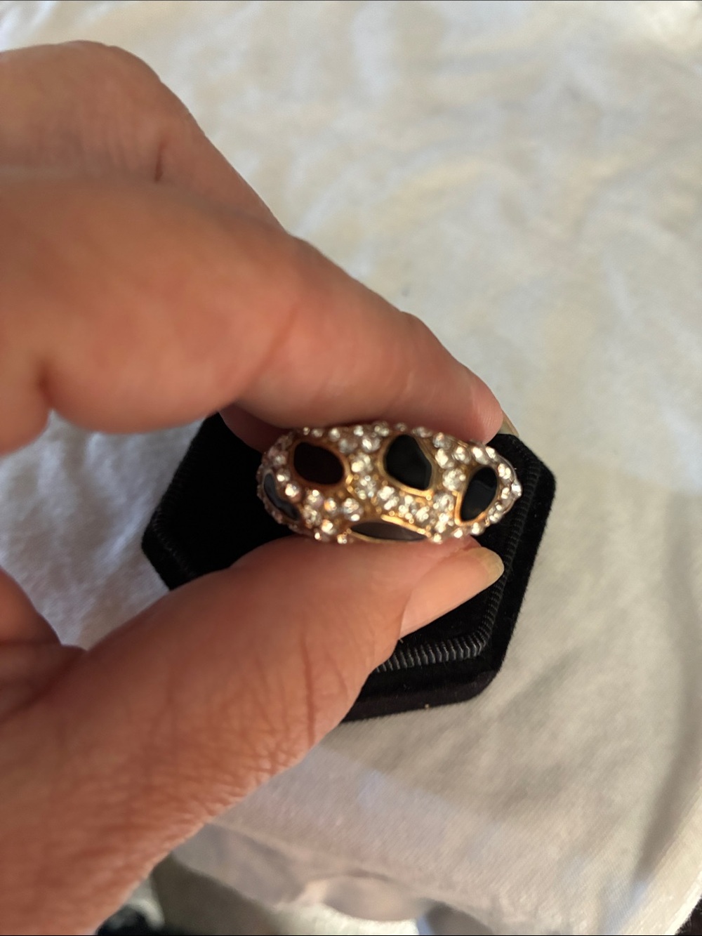 ✨ Stunning Vintage Leopard Spot Statement Ring ✨